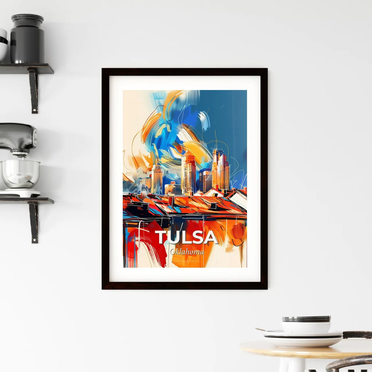 Vibrant Tulsa, Oklahoma Framed Print