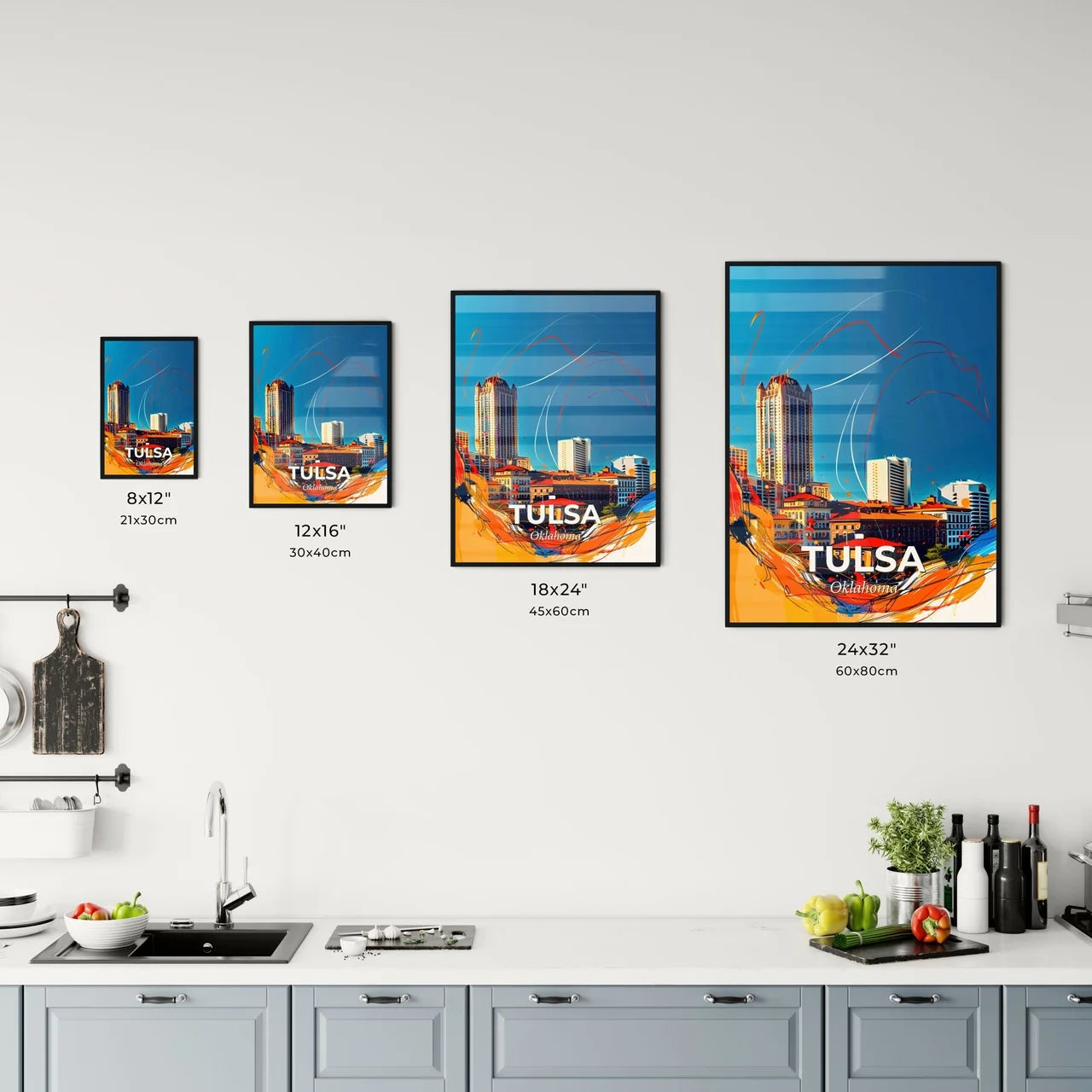 Vibrant Tulsa, Oklahoma Kitchen Art
