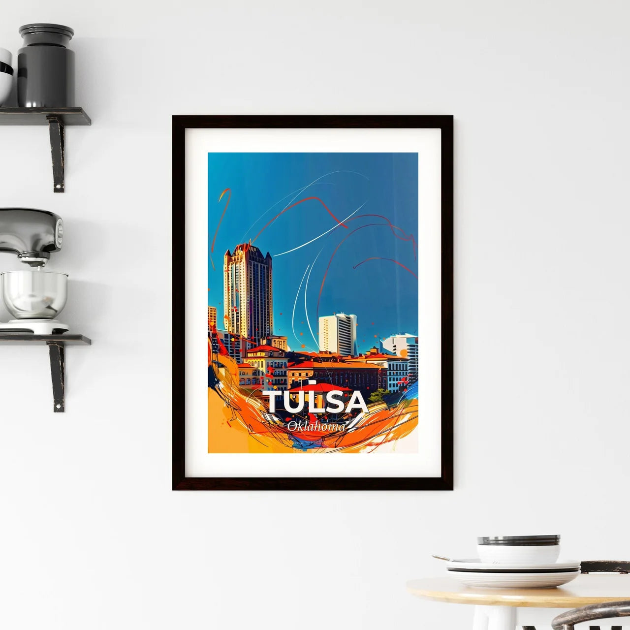 Vibrant Tulsa, Oklahoma Framed Print