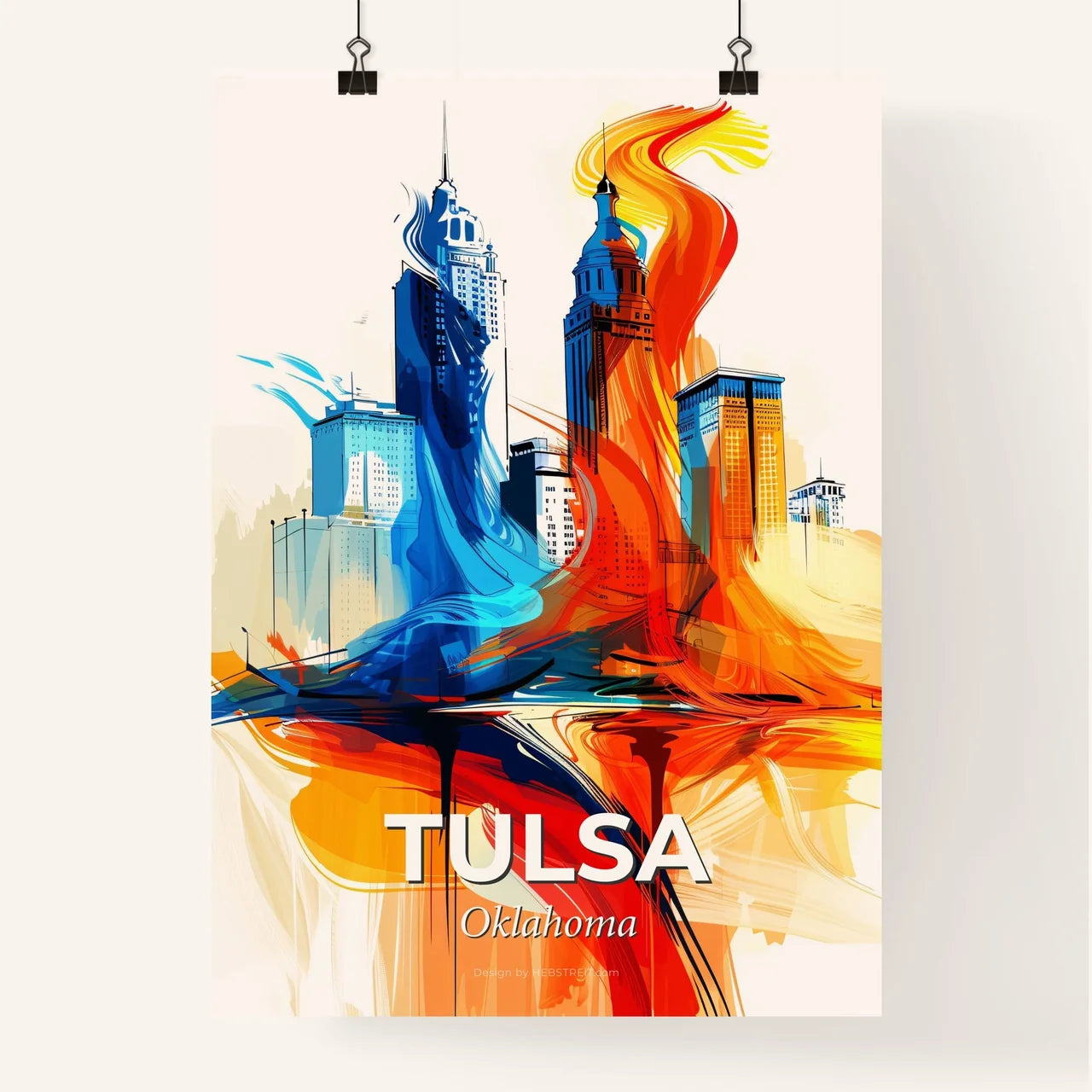 Vibrant Tulsa, Oklahoma Poster