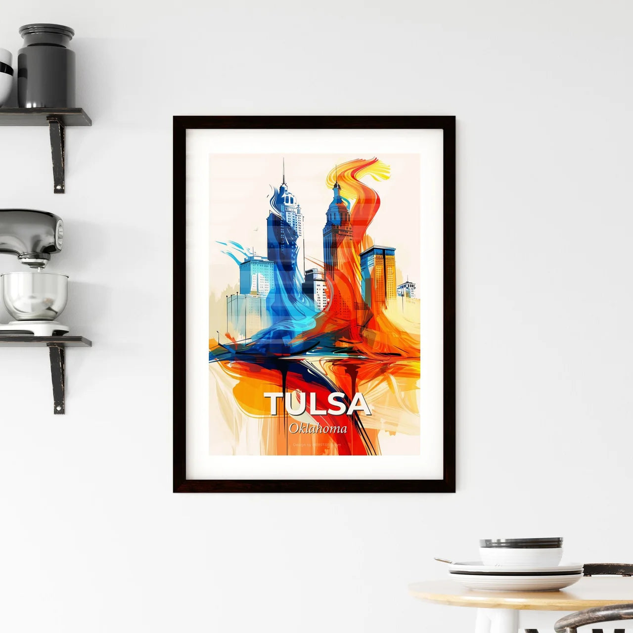 Vibrant Tulsa, Oklahoma Framed Print