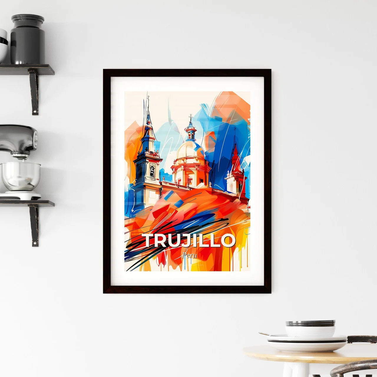 Vibrant Trujillo, Peru Framed Print