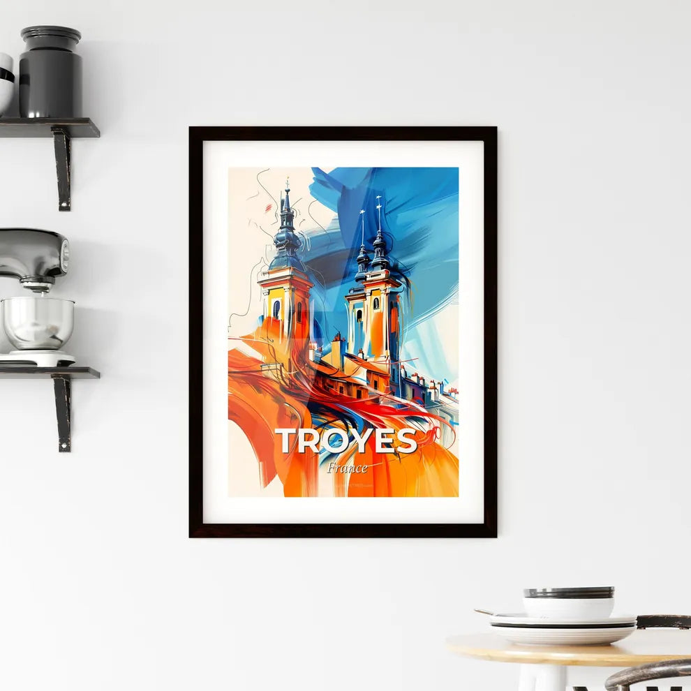 Vibrant Troyes, France Framed Print