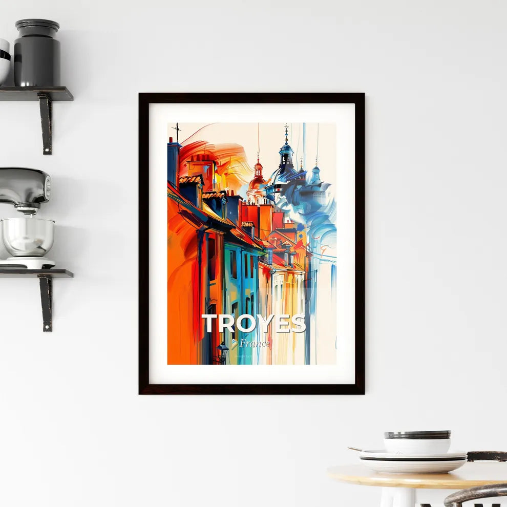 Vibrant Troyes, France Framed Print