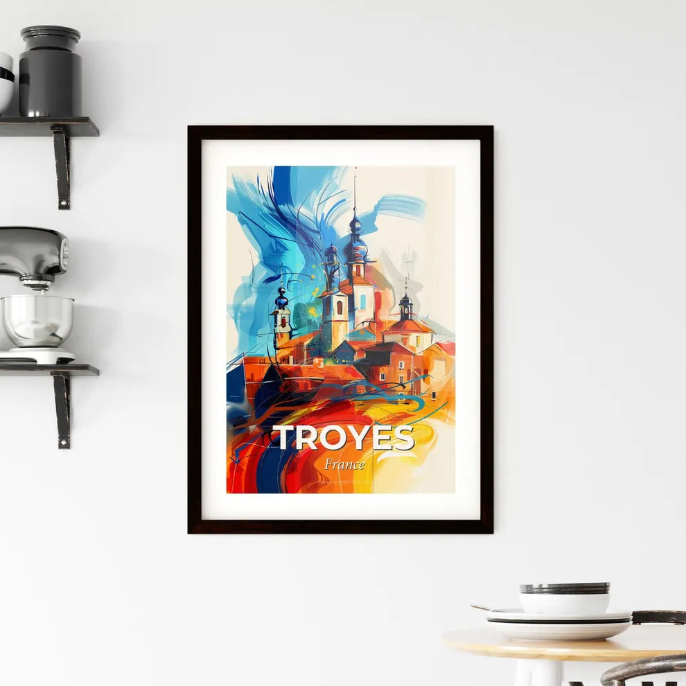 Vibrant Troyes, France Framed Print