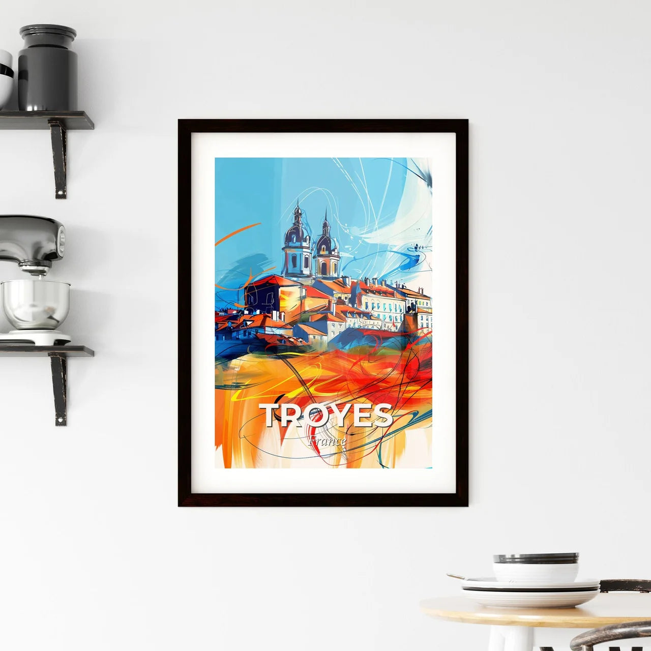 Vibrant Troyes, France Framed Print