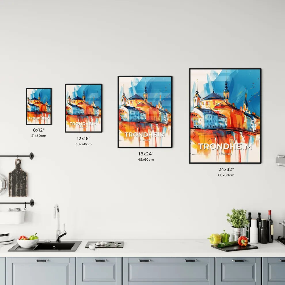 Vibrant Trondheim, Norway Kitchen Art