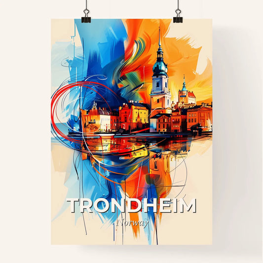Vibrant Trondheim, Norway Poster