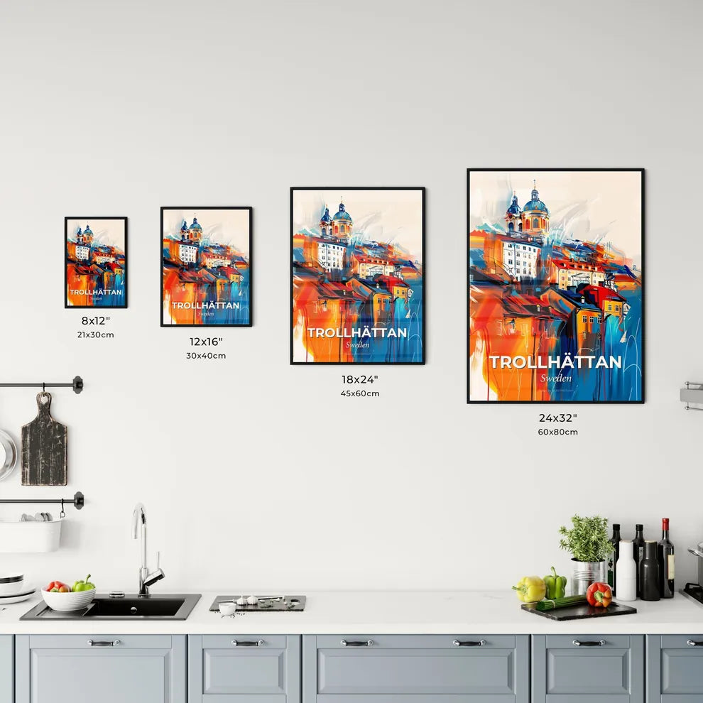 Vibrant Trollhättan, Sweden Kitchen Art