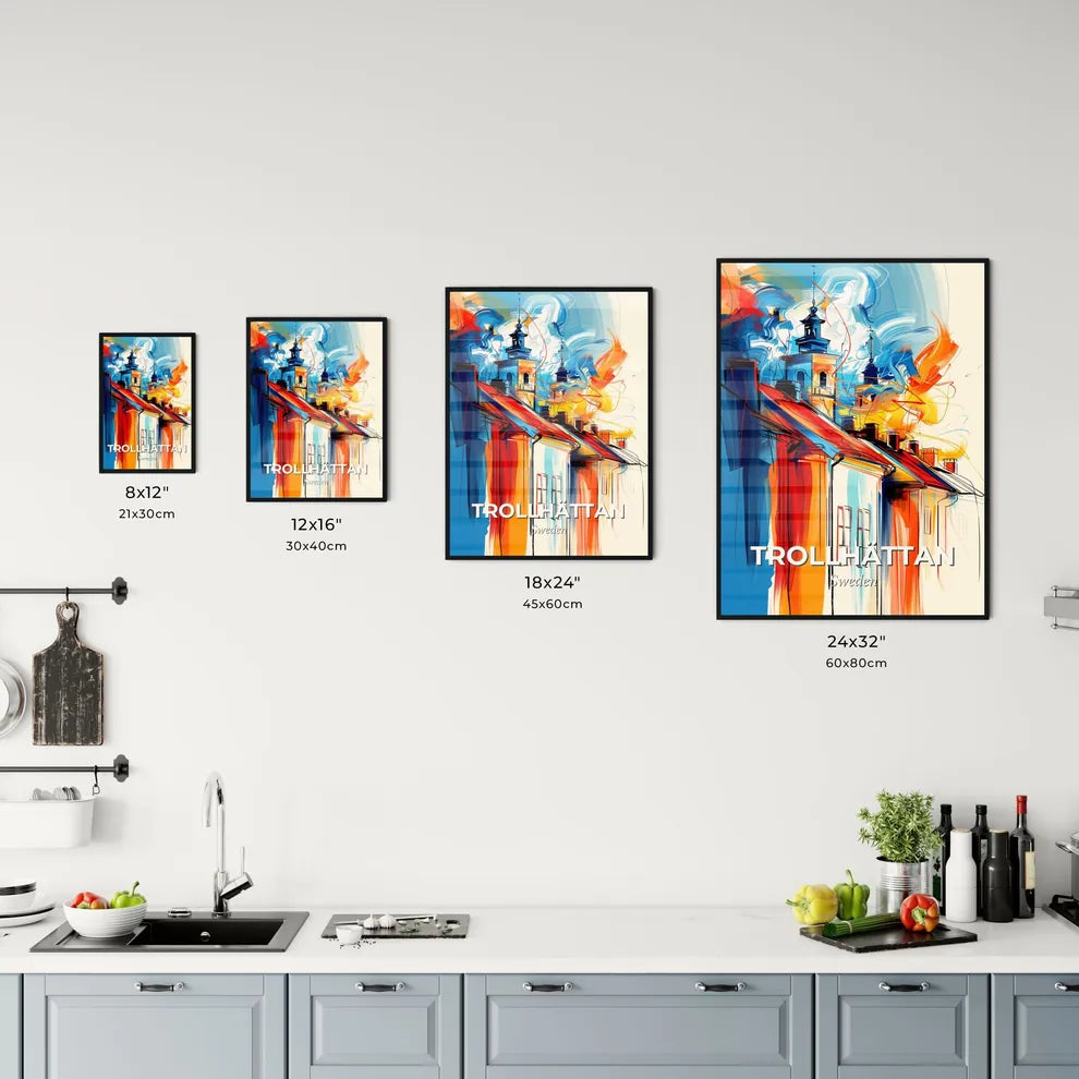 Vibrant Trollhättan, Sweden Kitchen Art