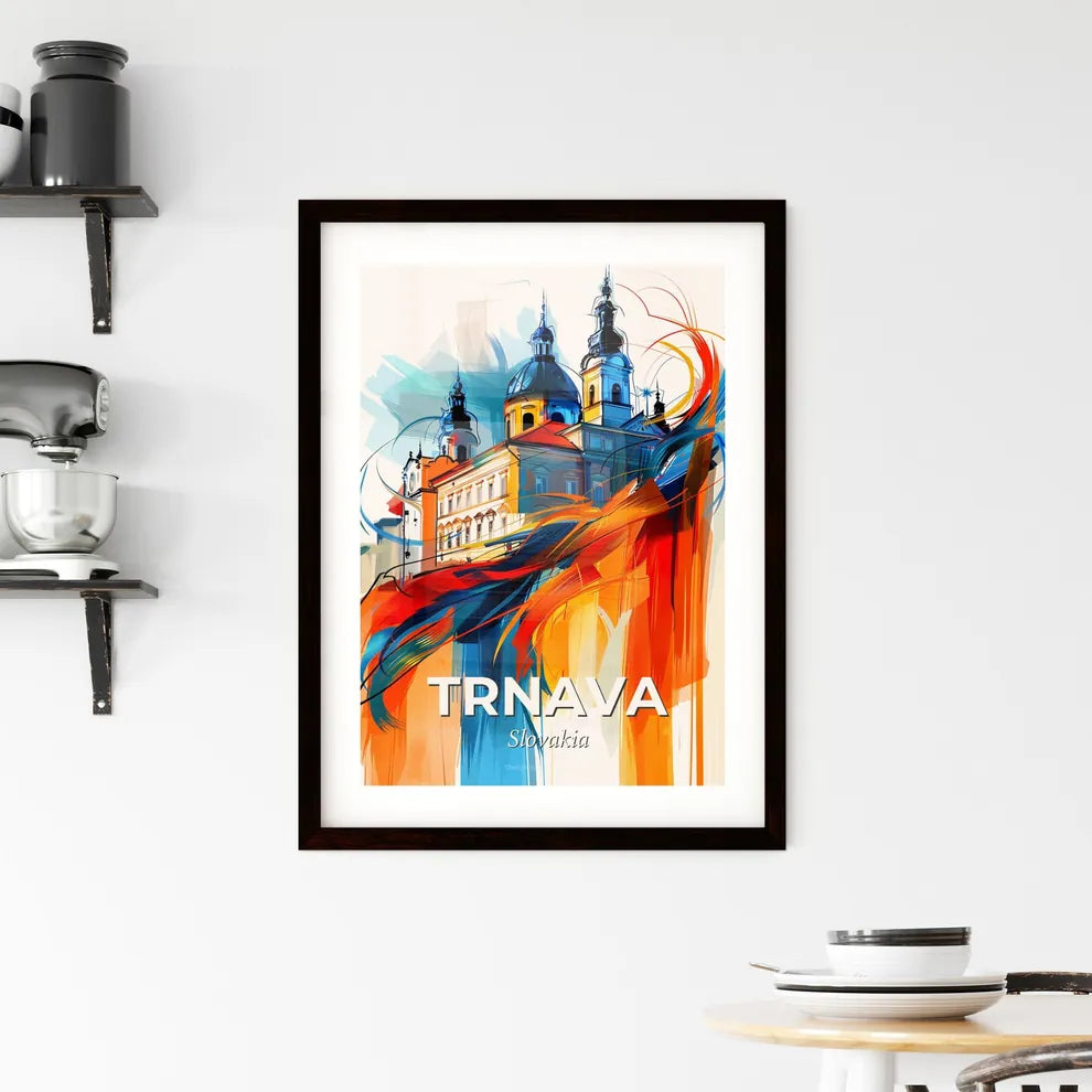 Vibrant Trnava, Slovakia Framed Print