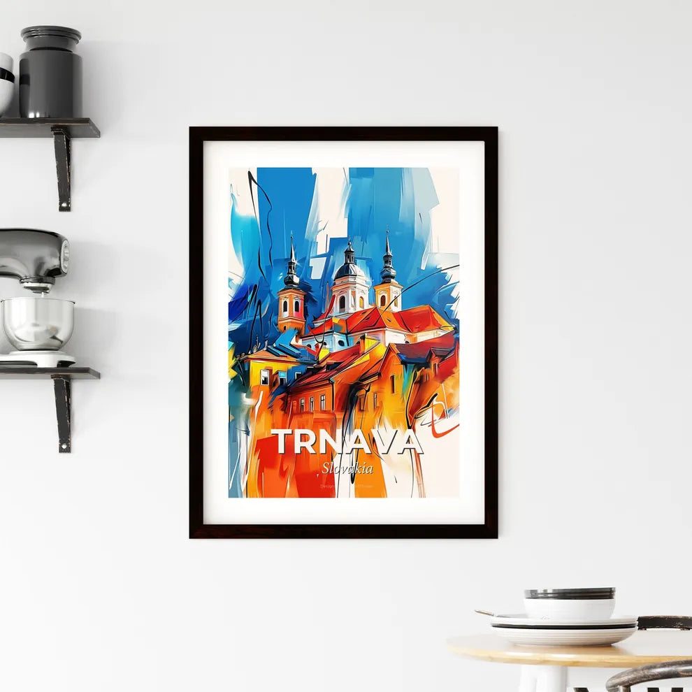 Vibrant Trnava, Slovakia Framed Print