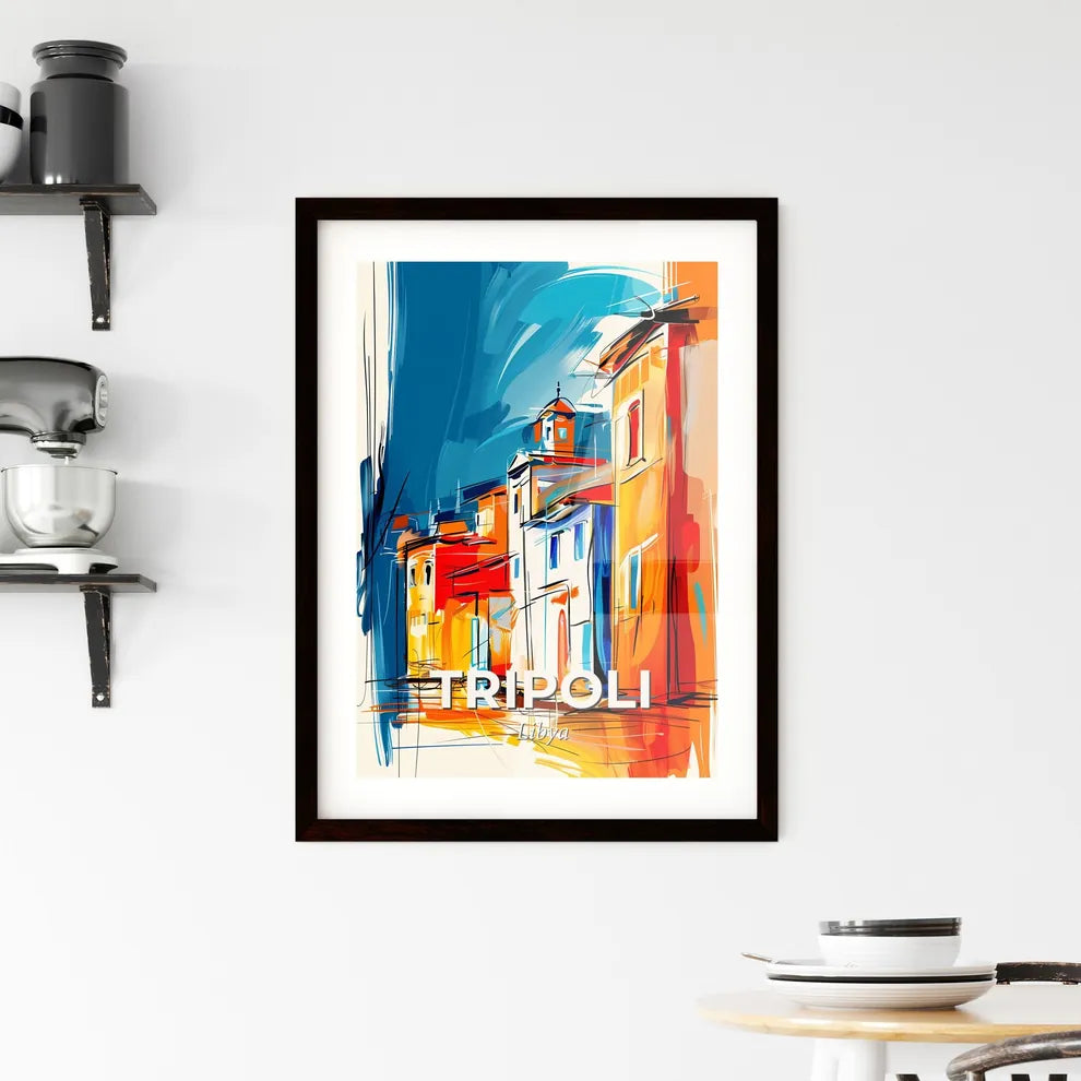 Vibrant Tripoli, Libya Framed Print