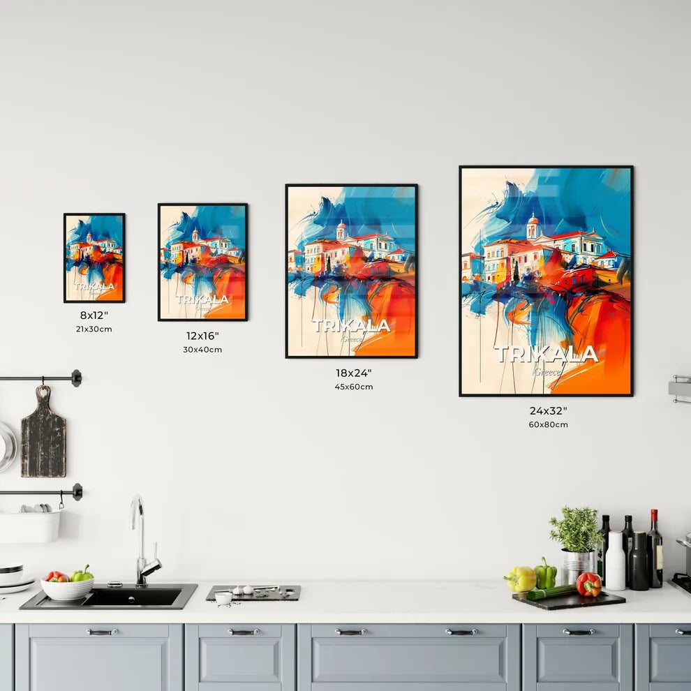 Vibrant Trikala, Greece Kitchen Art