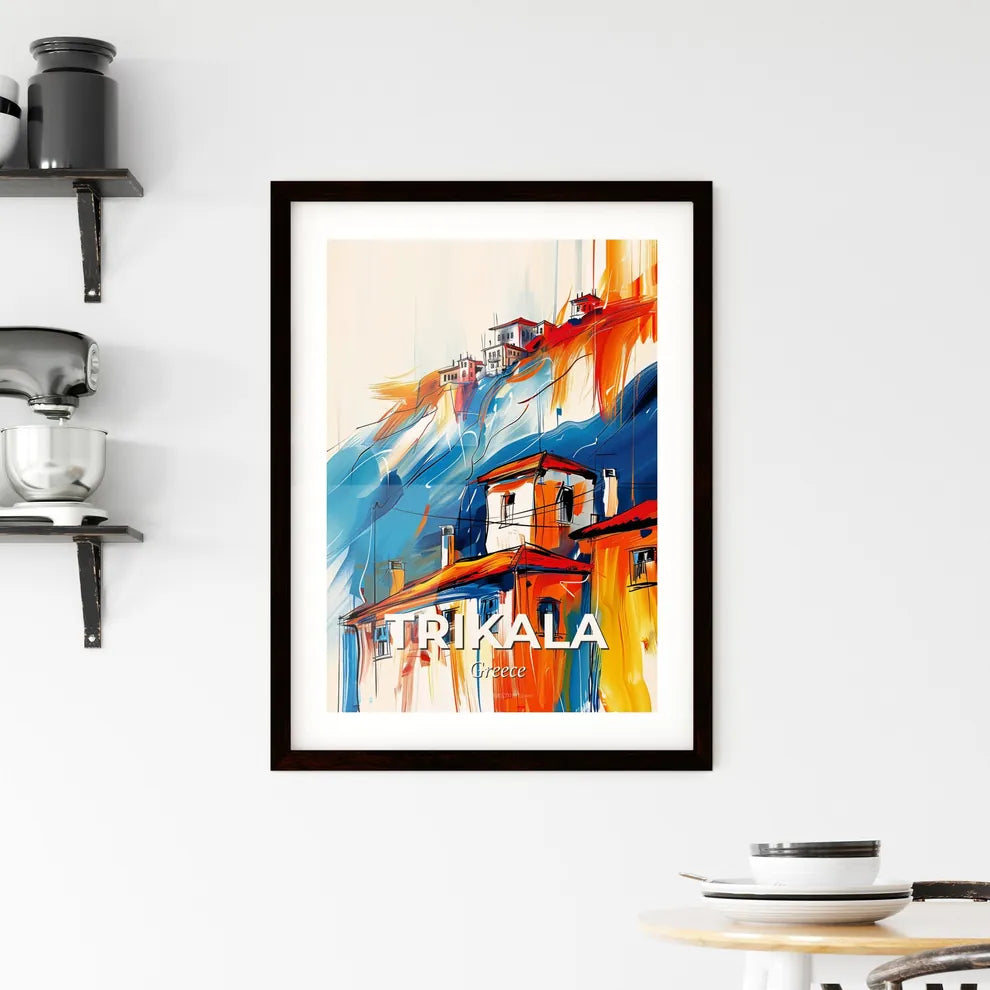 Vibrant Trikala, Greece Framed Print