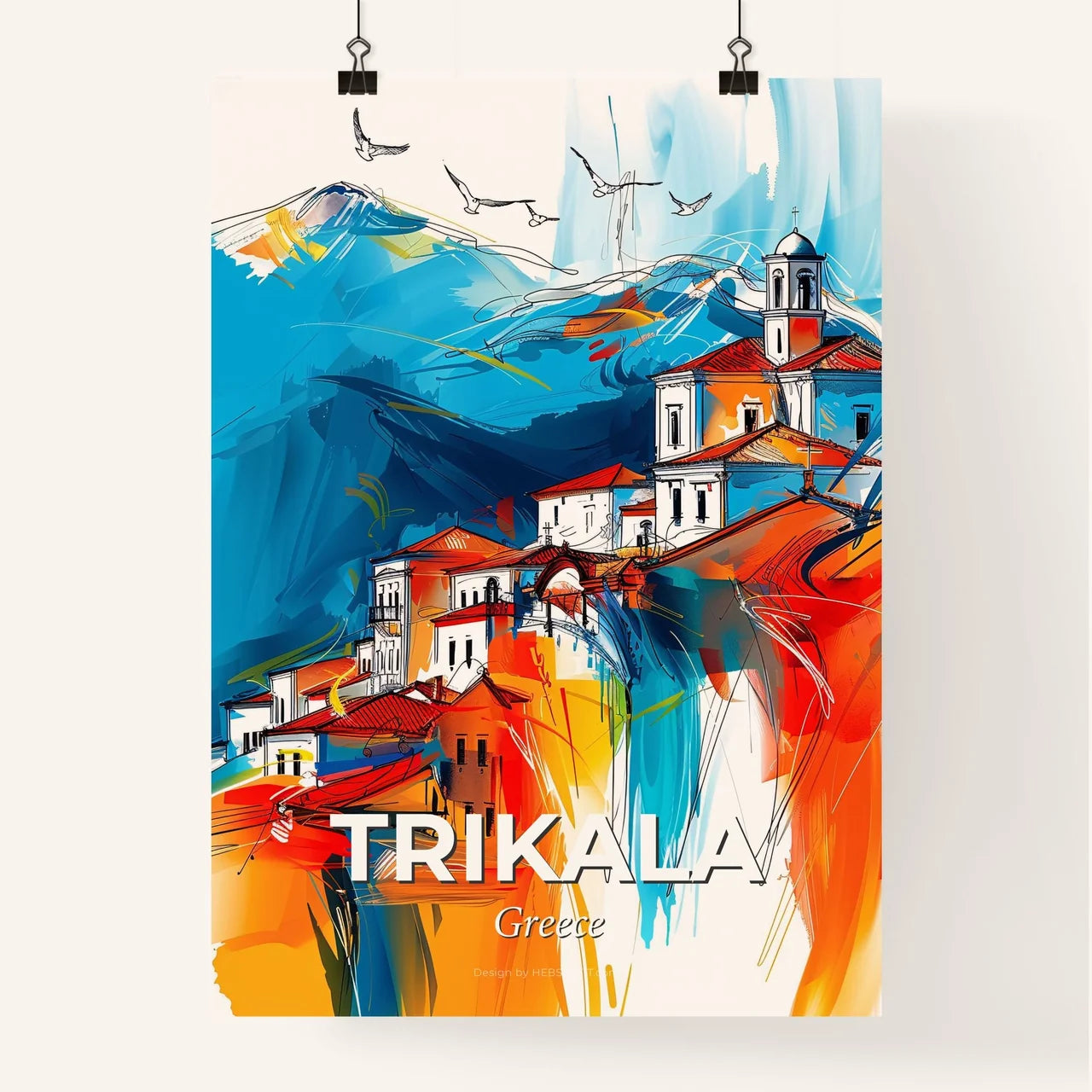 Vibrant Trikala, Greece Poster