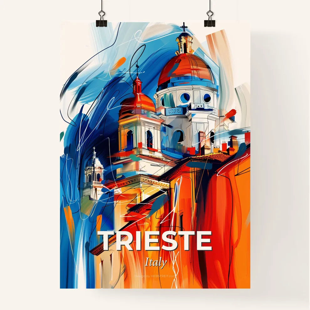 Vibrant Trieste , Italy Poster