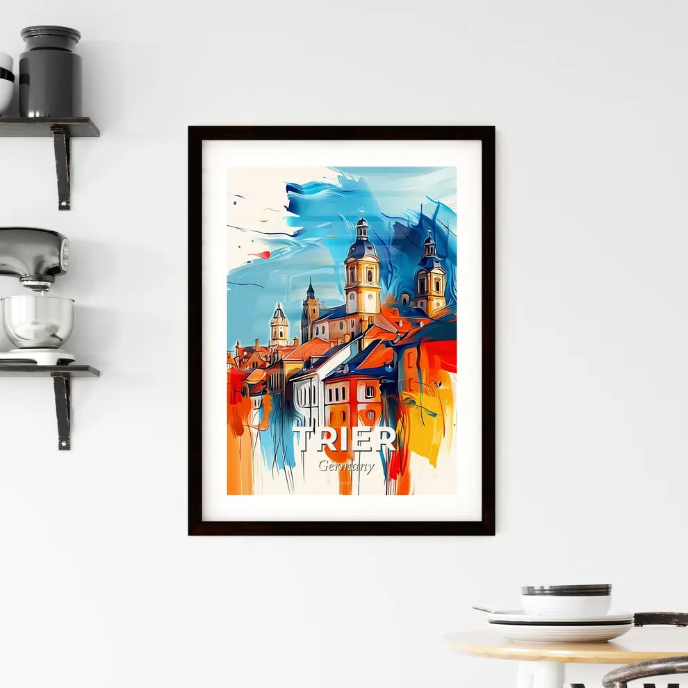 Vibrant Trier, Germany Framed Print