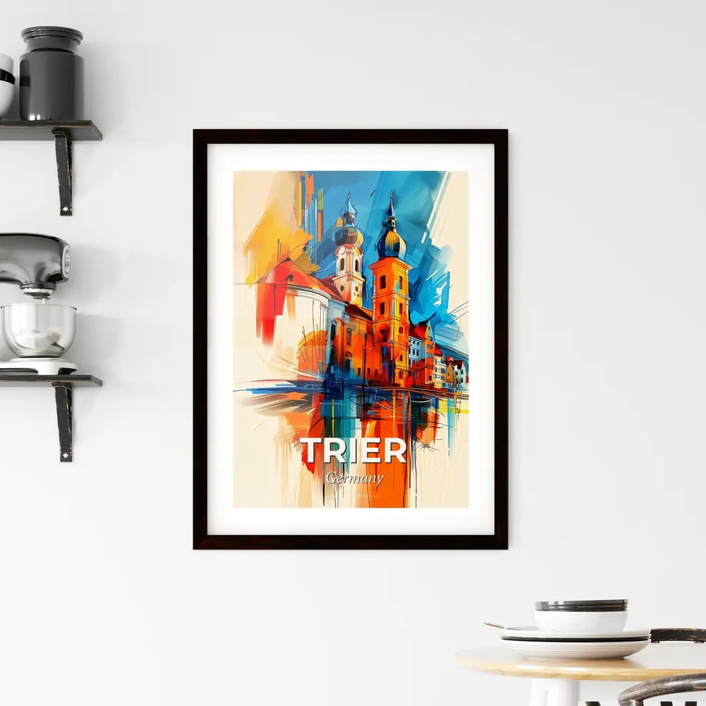 Vibrant Trier, Germany Framed Print