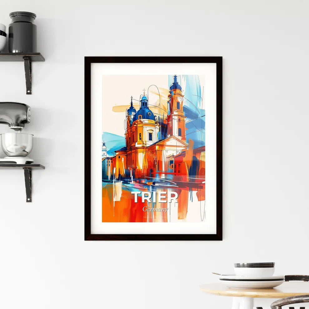 Vibrant Trier, Germany Framed Print