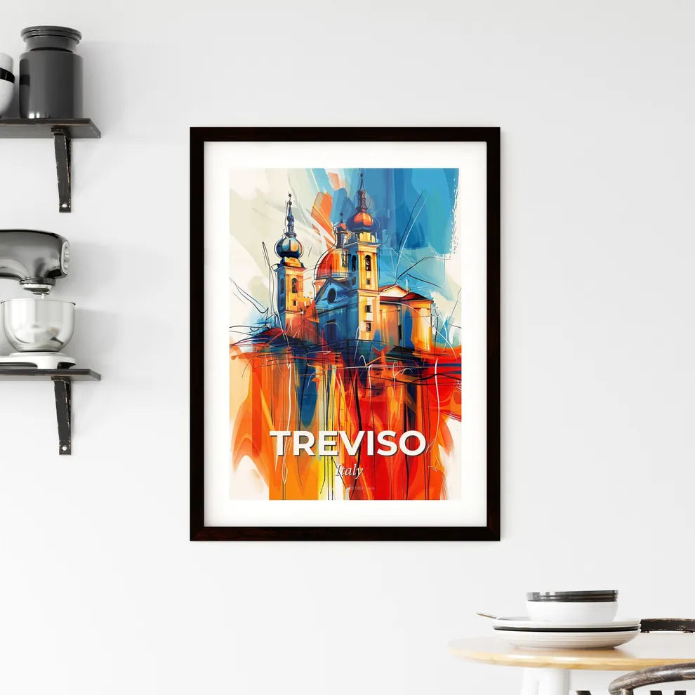Vibrant Treviso, Italy Framed Print
