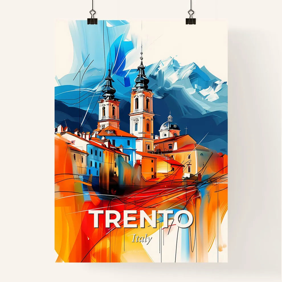 Vibrant Trento, Italy Poster
