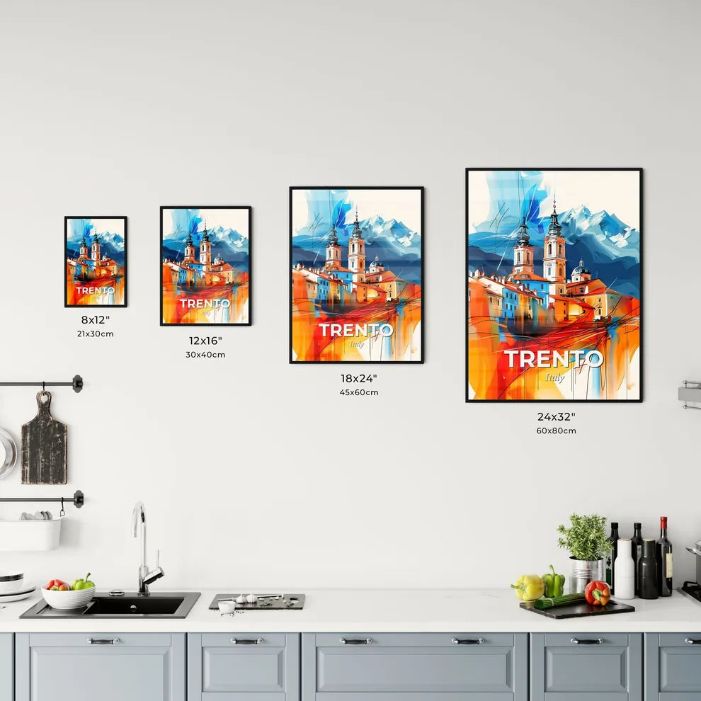 Vibrant Trento, Italy Kitchen Art