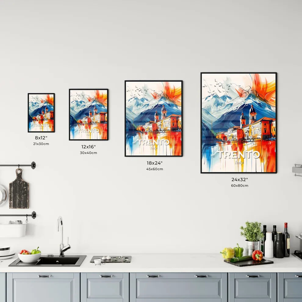 Vibrant Trento, Italy Kitchen Art