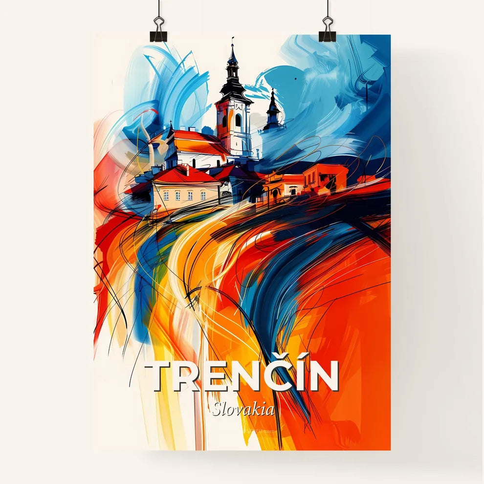 Vibrant Trenčín, Slovakia Poster