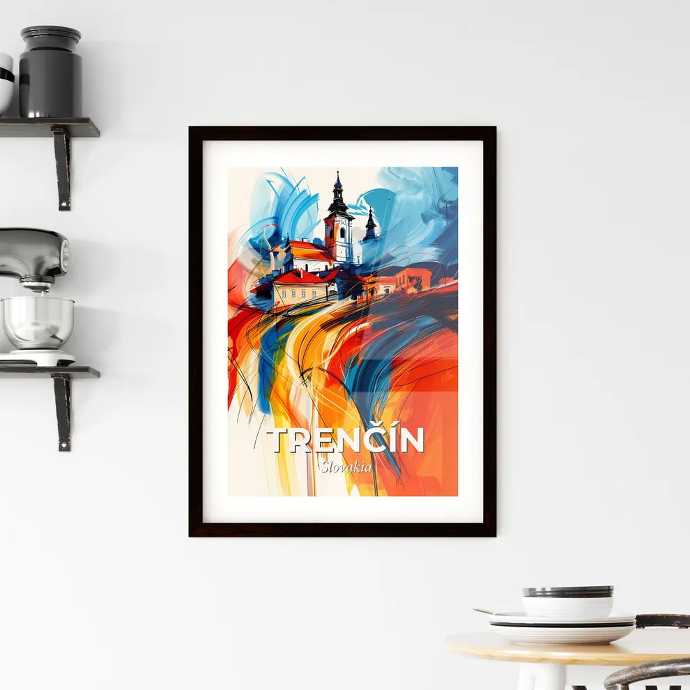 Vibrant Trenčín, Slovakia Framed Print