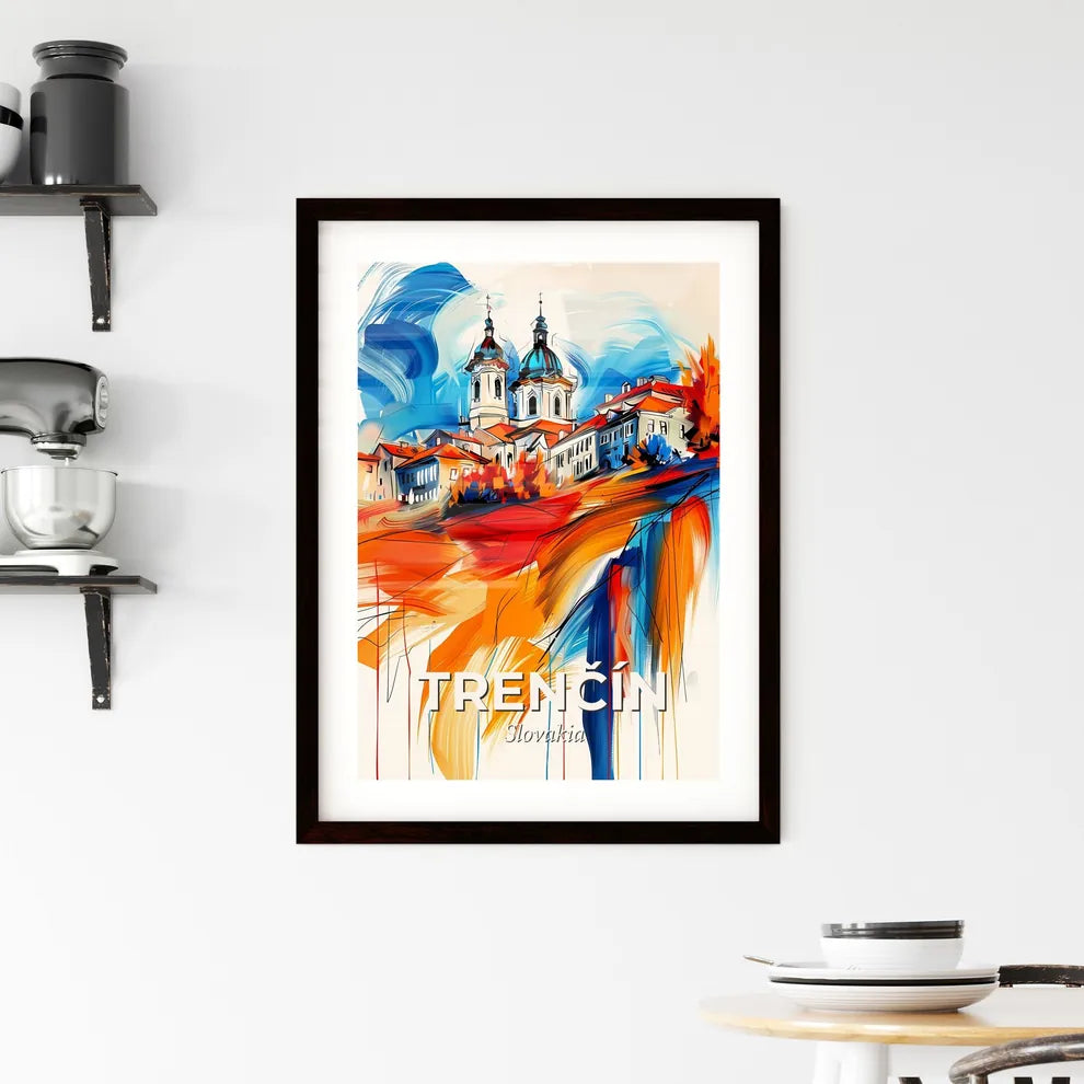Vibrant Trenčín, Slovakia Framed Print