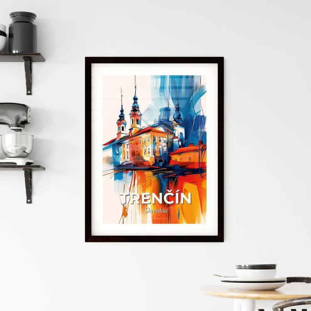 Vibrant Trenčín, Slovakia Framed Print
