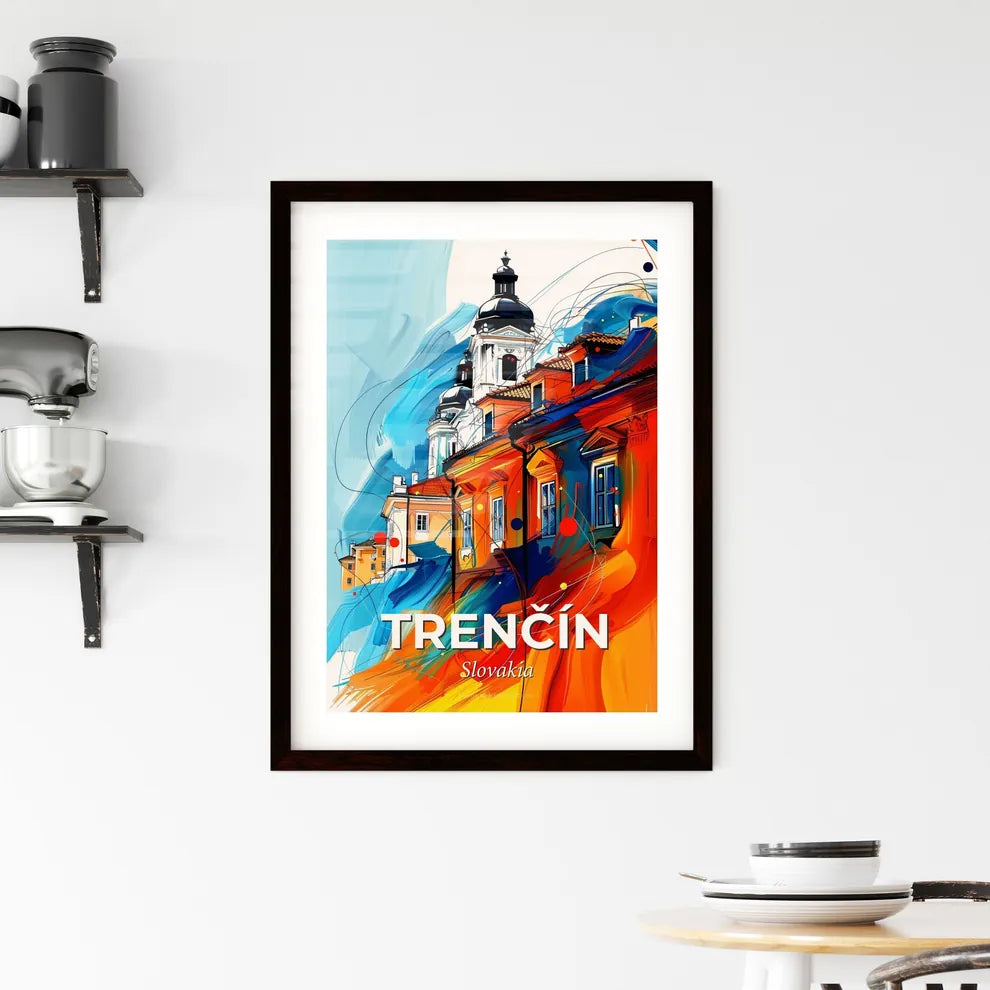 Vibrant Trenčín, Slovakia Framed Print