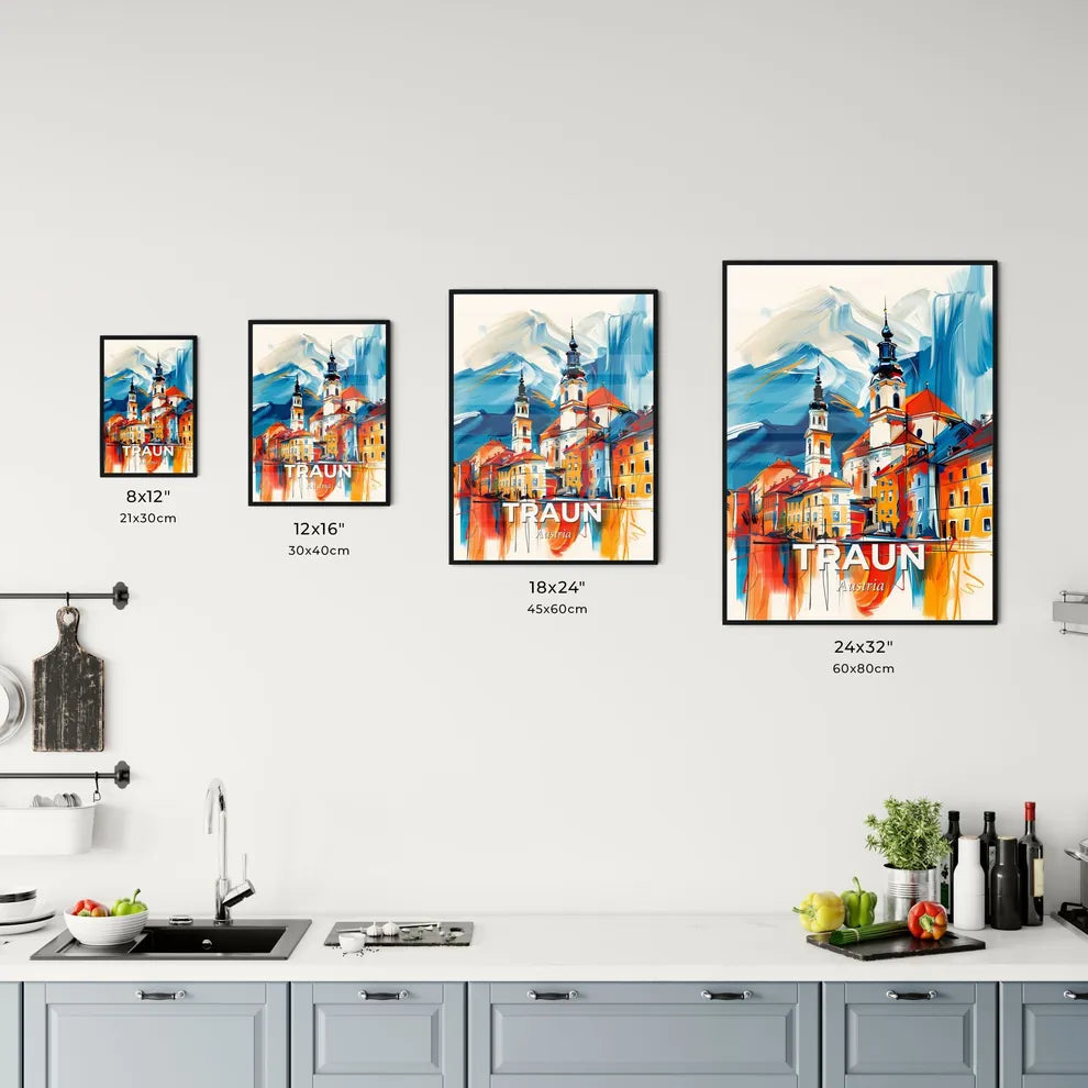 Vibrant Traun, Austria Kitchen Art