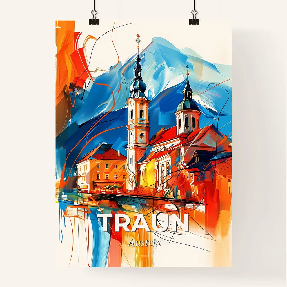 Vibrant Traun, Austria Poster