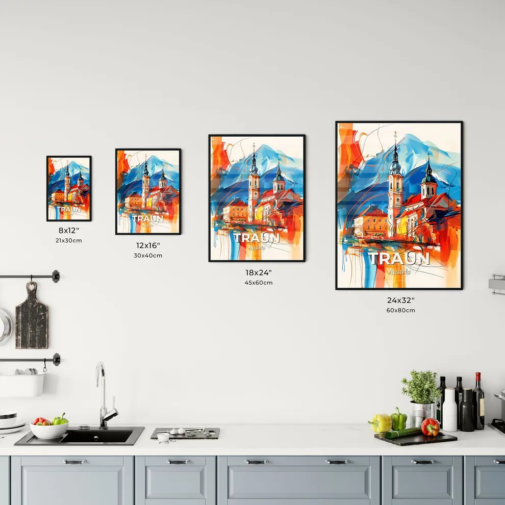 Vibrant Traun, Austria Kitchen Art