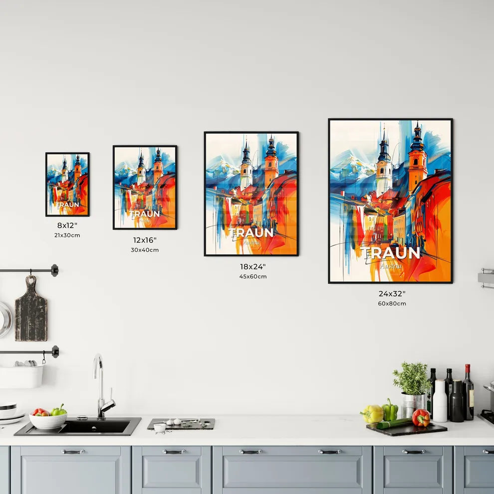 Vibrant Traun, Austria Kitchen Art
