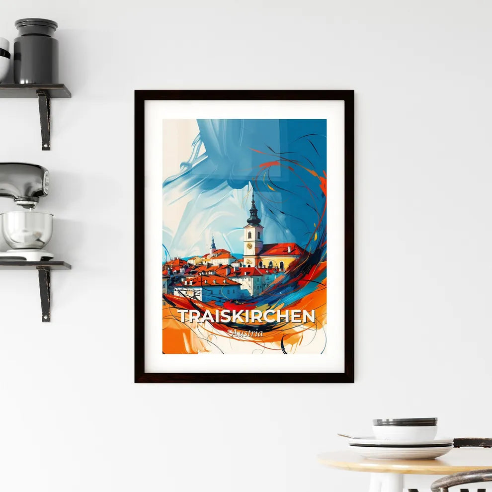 Vibrant Traiskirchen, Austria Framed Print
