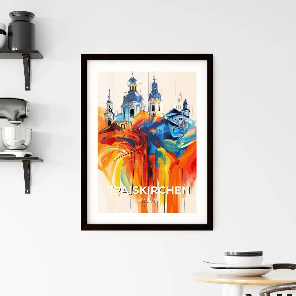 Vibrant Traiskirchen, Austria Framed Print