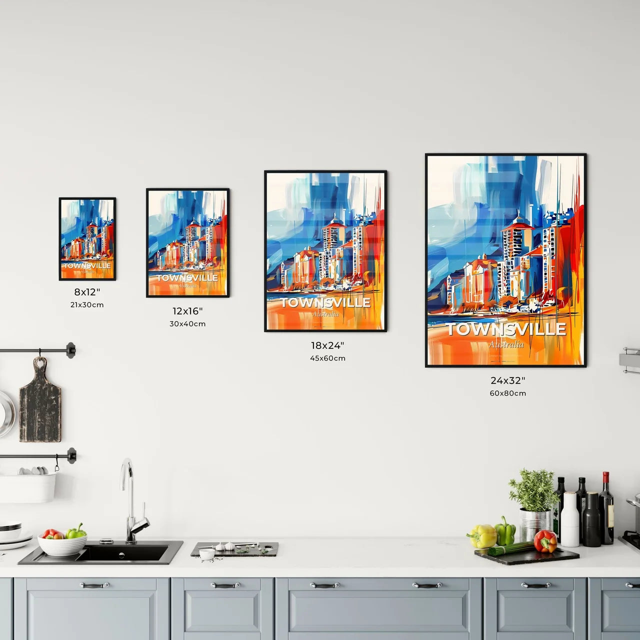 Vibrant Townsville, Australia Kitchen Art