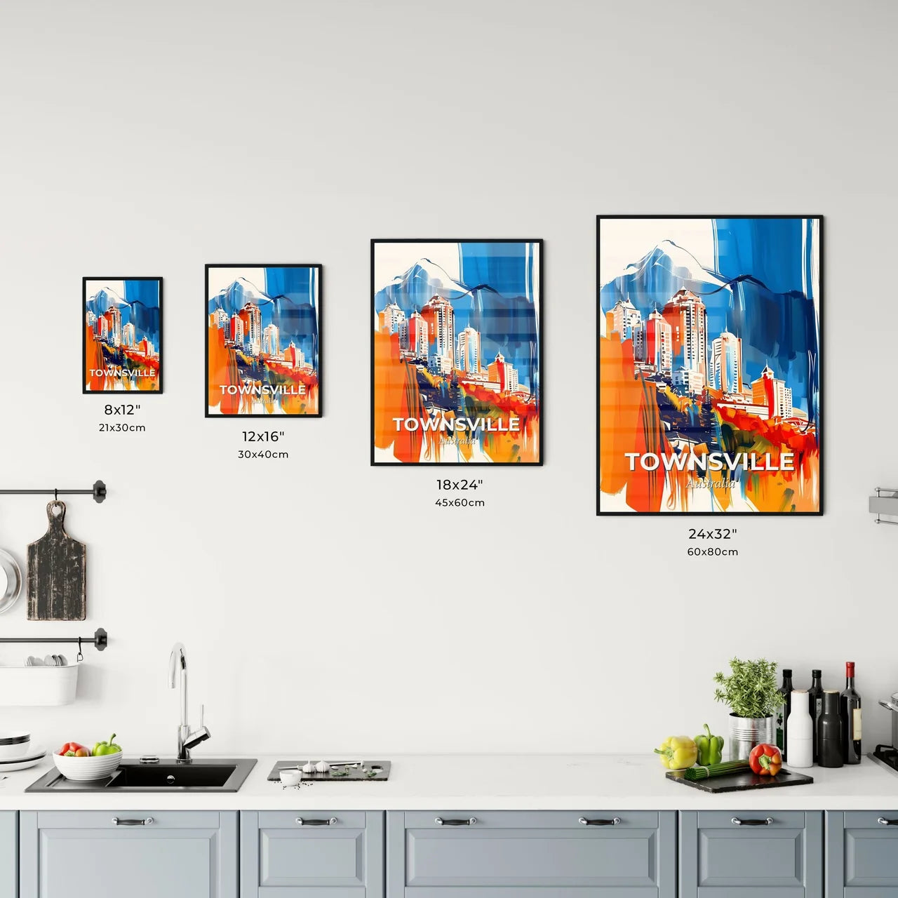Vibrant Townsville, Australia Kitchen Art