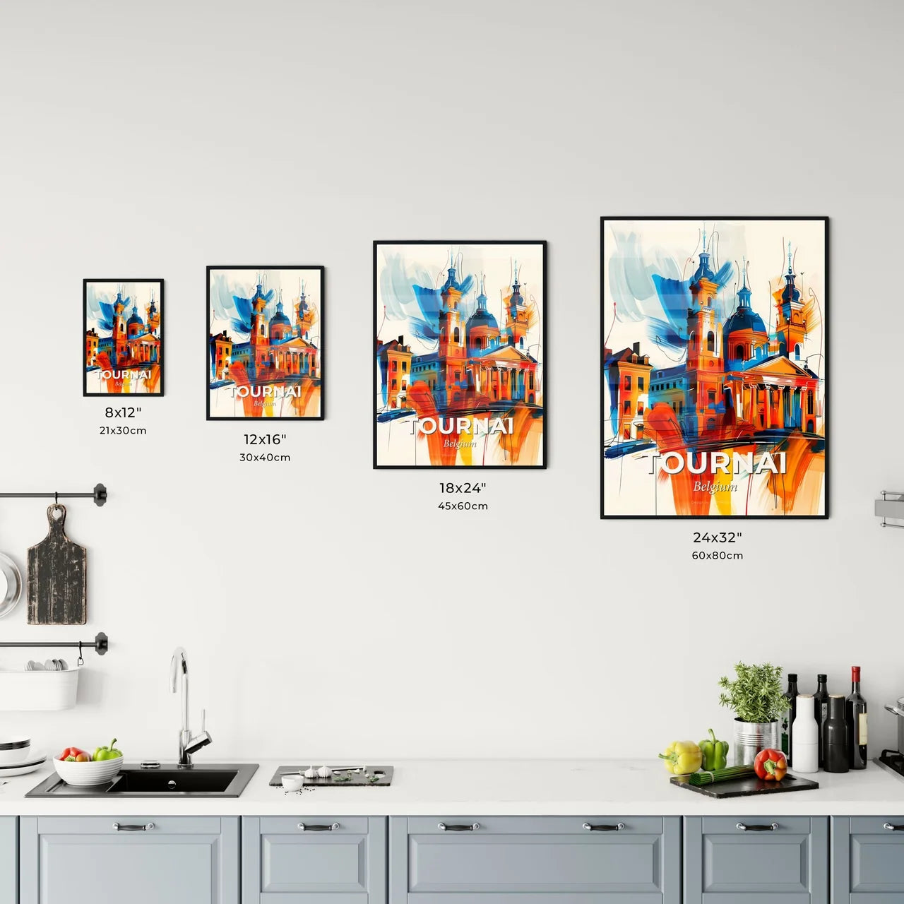 Vibrant Tournai , Belgium Kitchen Art