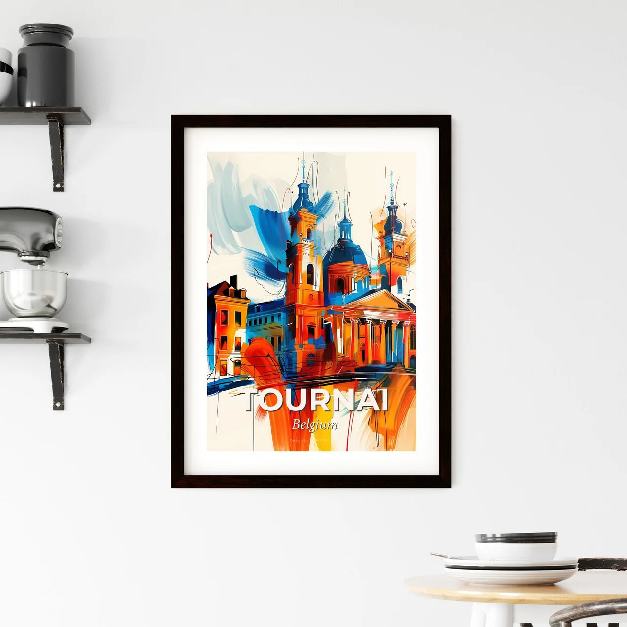Vibrant Tournai , Belgium Framed Print