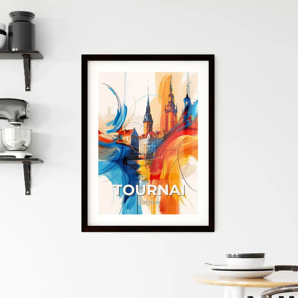 Vibrant Tournai , Belgium Framed Print