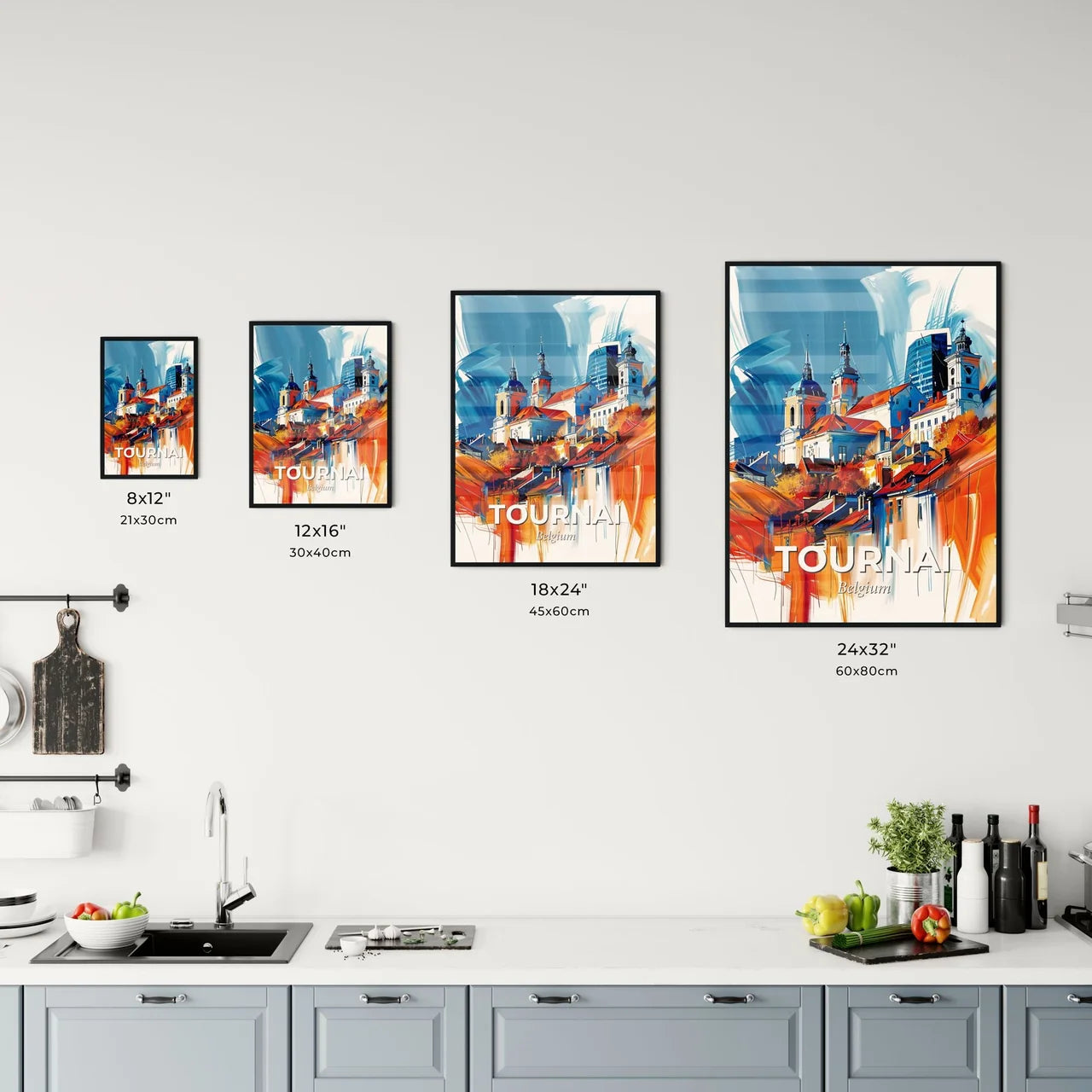 Vibrant Tournai , Belgium Kitchen Art