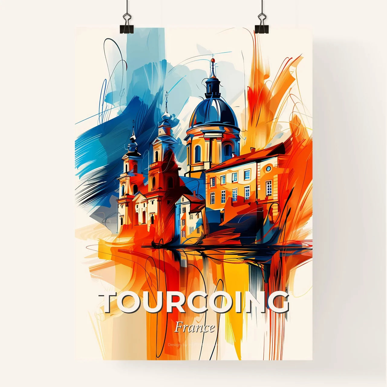Vibrant Tourcoing, France Poster