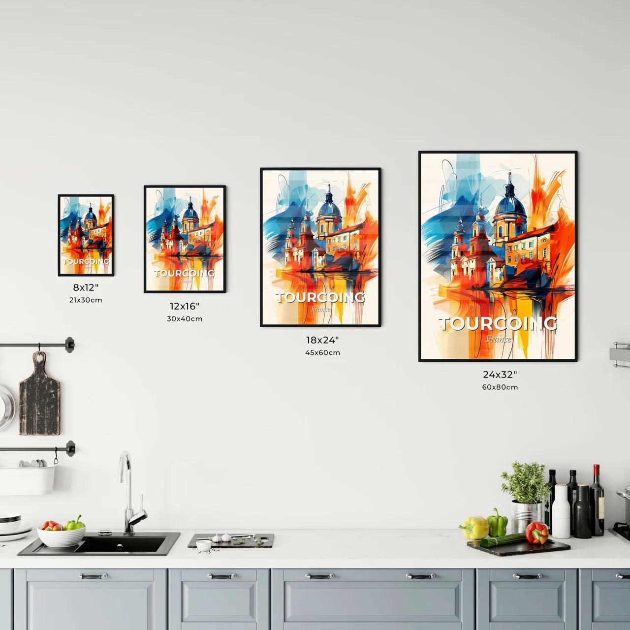 Vibrant Tourcoing, France Kitchen Art