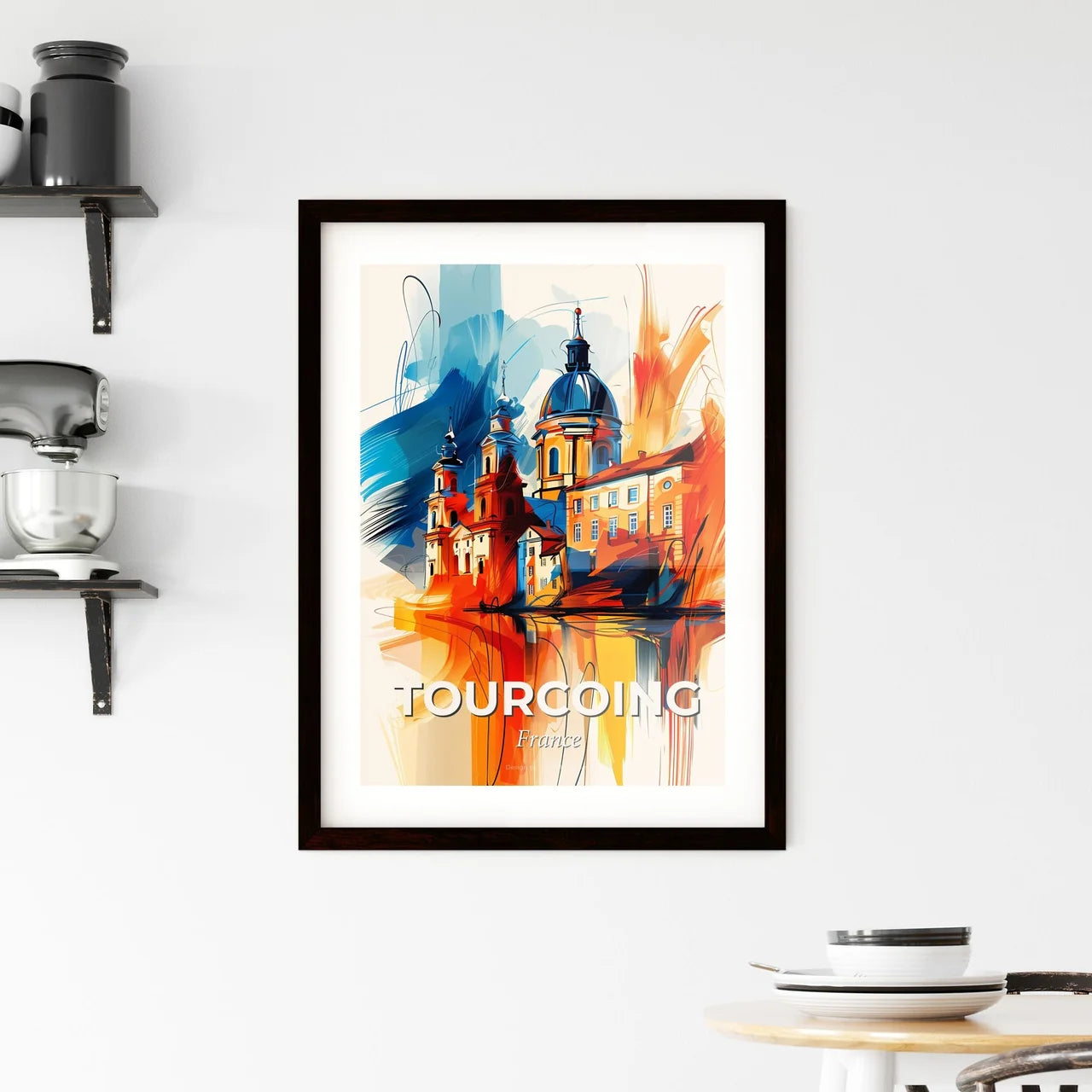 Vibrant Tourcoing, France Framed Print