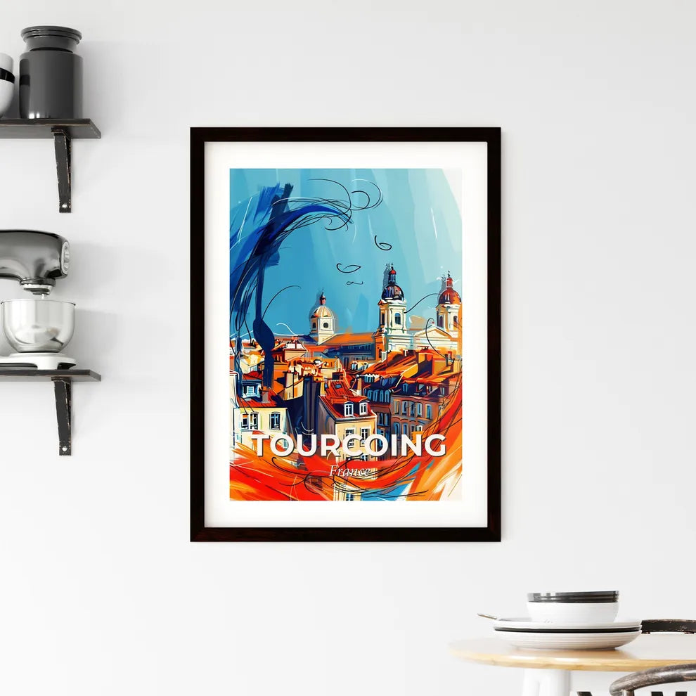 Vibrant Tourcoing, France Framed Print