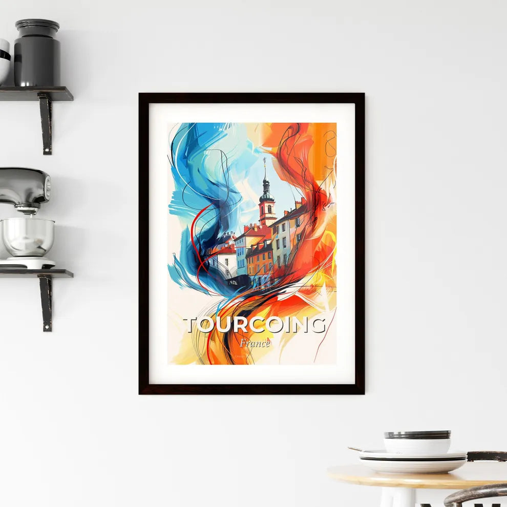 Vibrant Tourcoing, France Framed Print